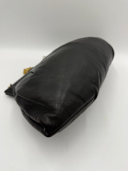 Borsa anni ’70 in pelle con chiusura gioiello