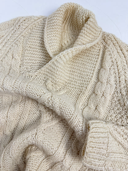 Maglione a trecce in lana