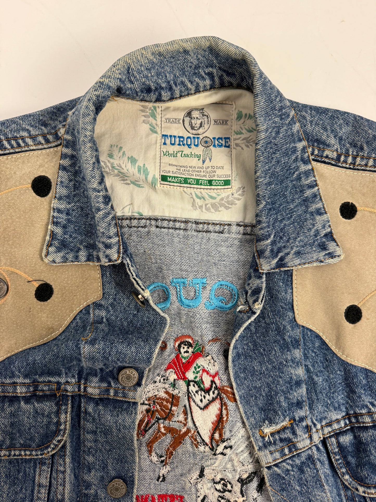 Giacca Jeans Turquoise anni ’80