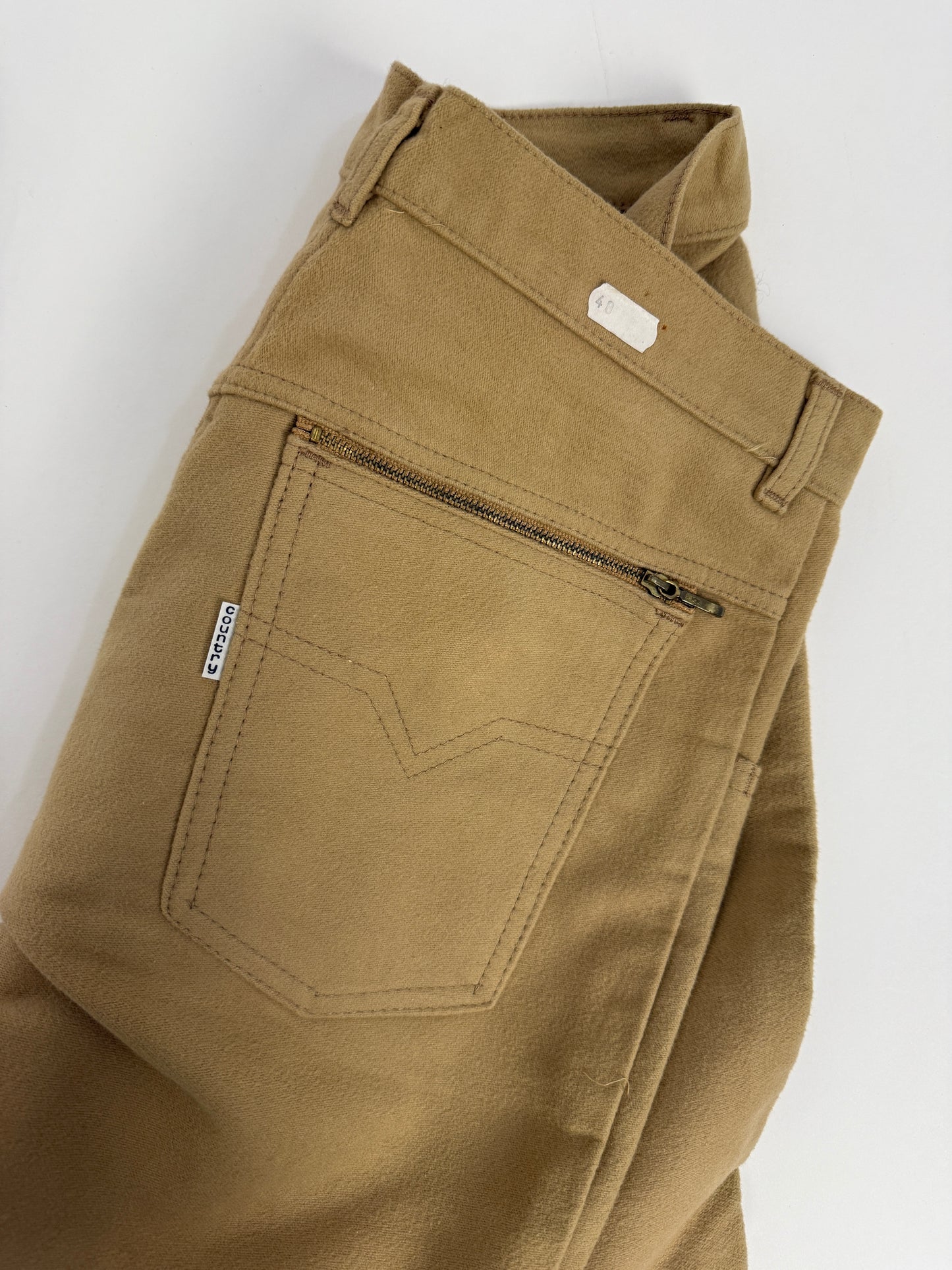 Pantaloni Deadstock anni ’70 in cotone pesante