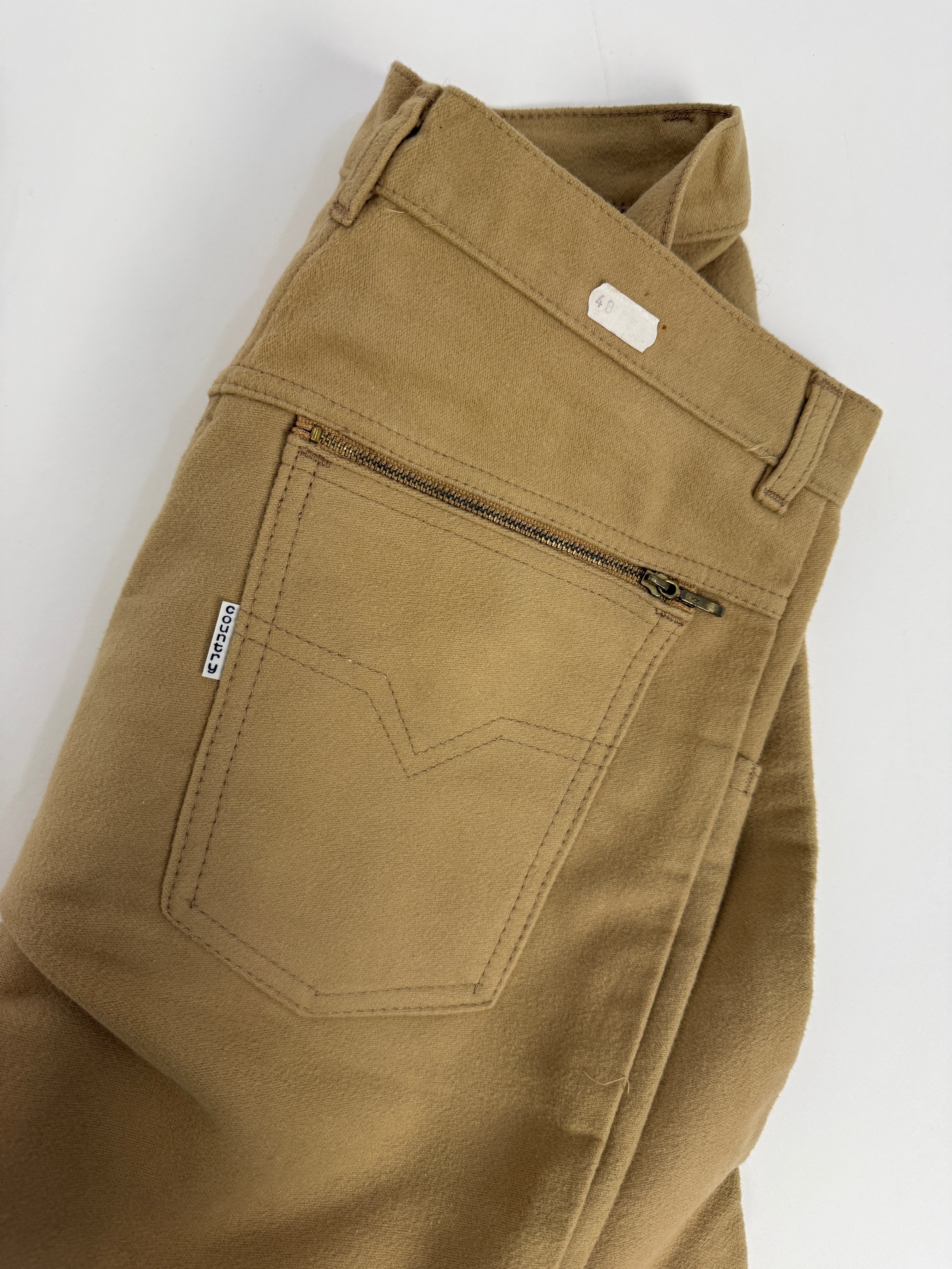 Pantaloni Deadstock anni ’70 in cotone pesante