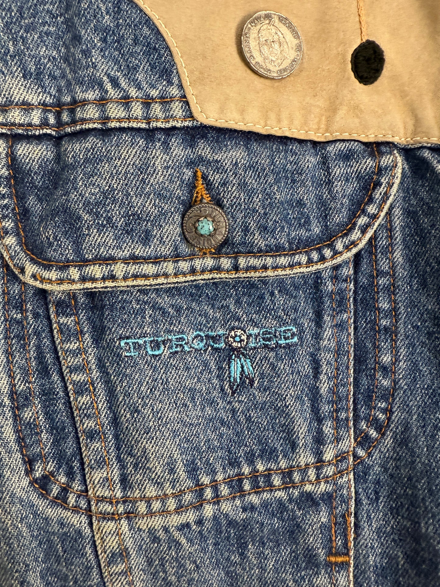 Giacca Jeans Turquoise anni ’80