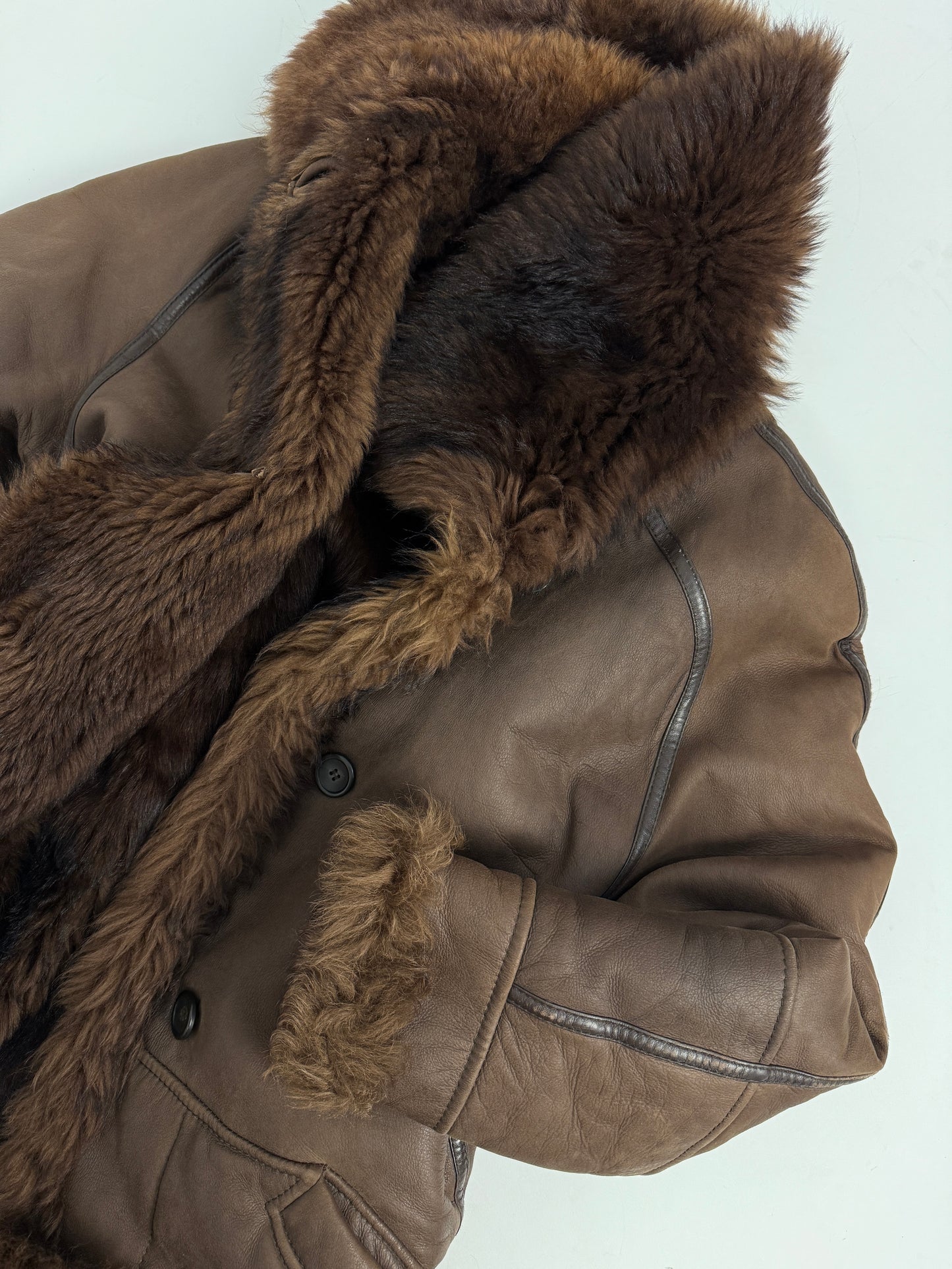 Cappotto shearling lungo vintage