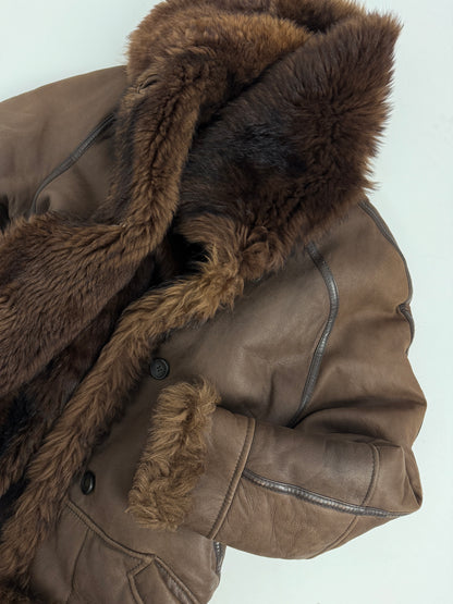 Cappotto shearling lungo vintage