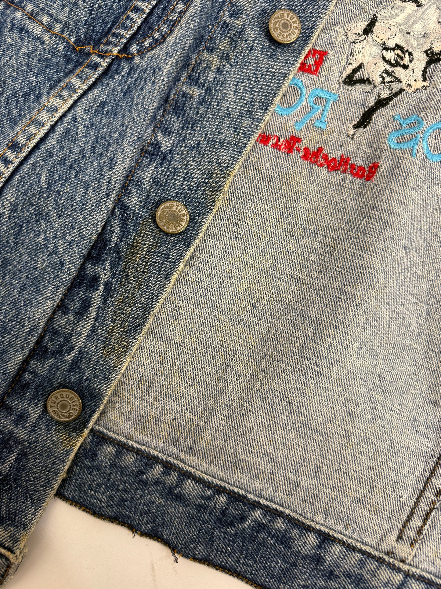 Giacca Jeans Turquoise anni ’80