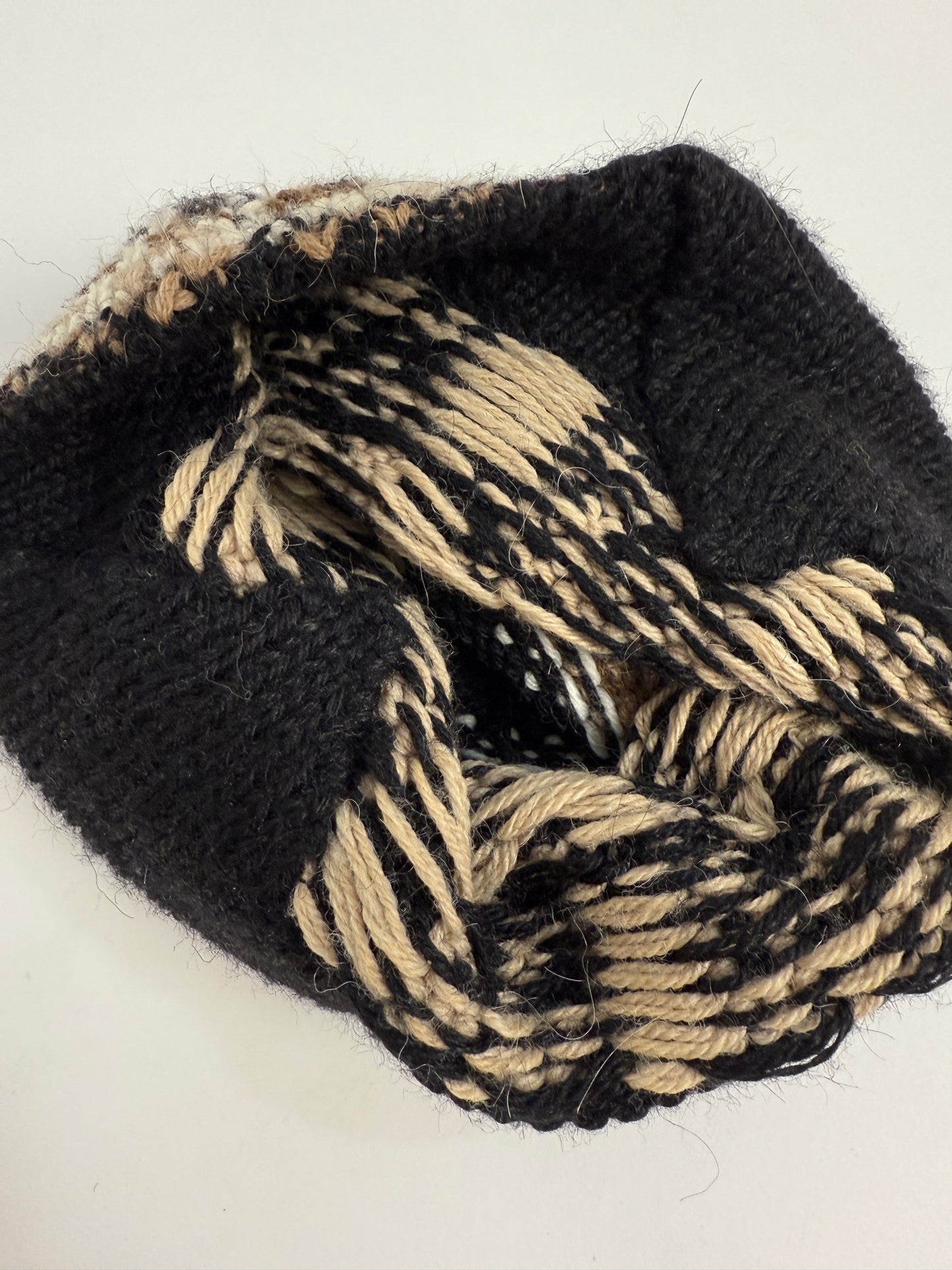 Papalina Vintage in Lana con motivo Alpaca