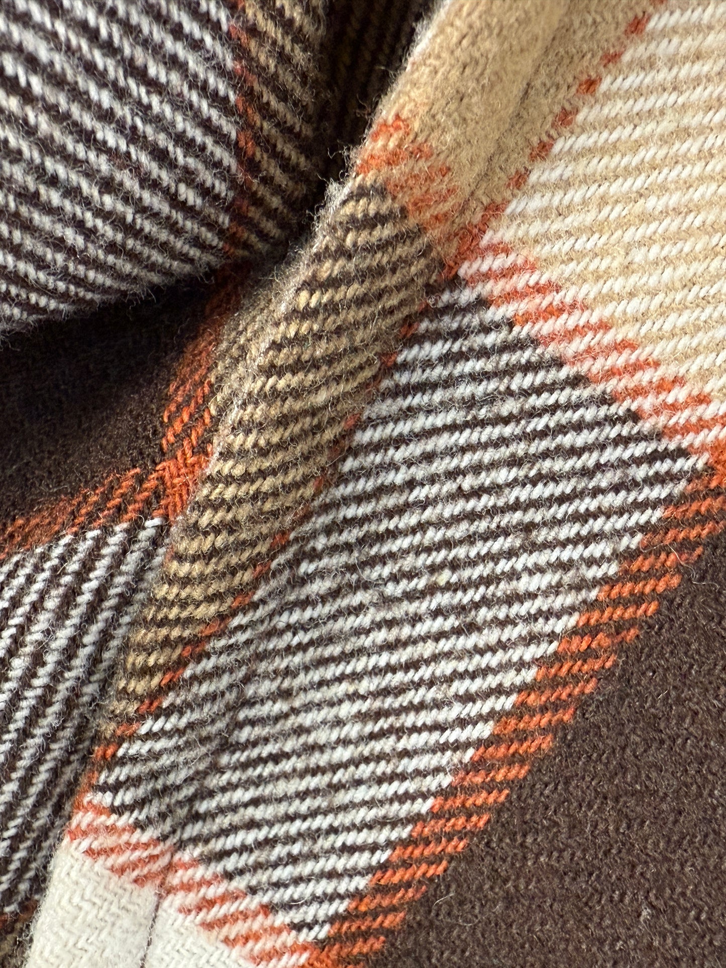 Abito anni '60/'70 in lana a quadri