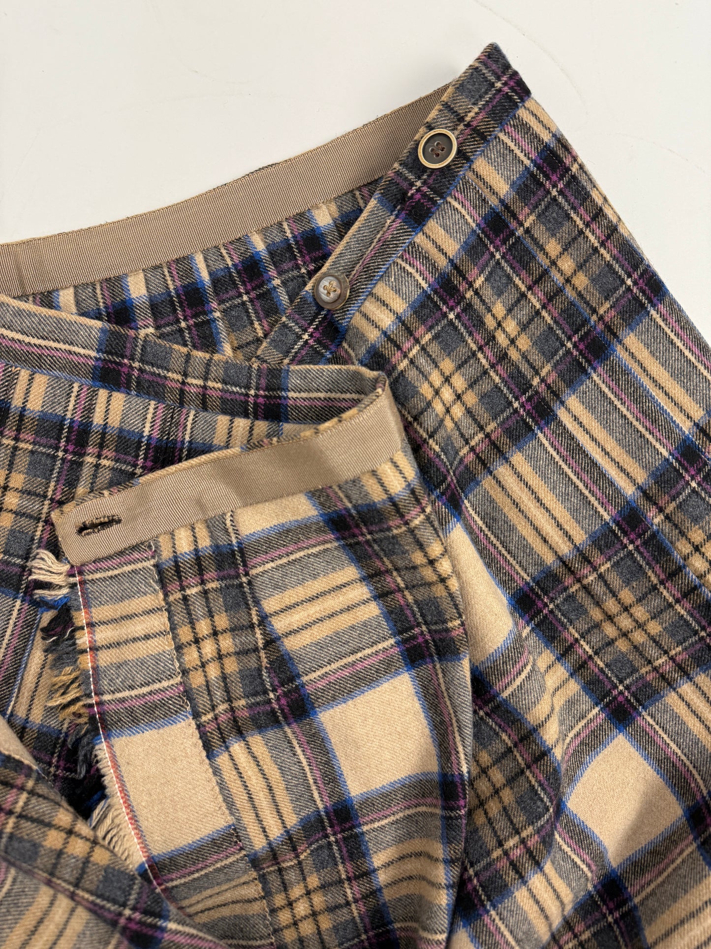 Gonna Scozzese a Pieghe anni ’70