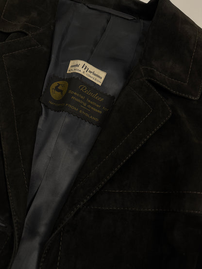 Cappotto sartoriale in renna anni '70