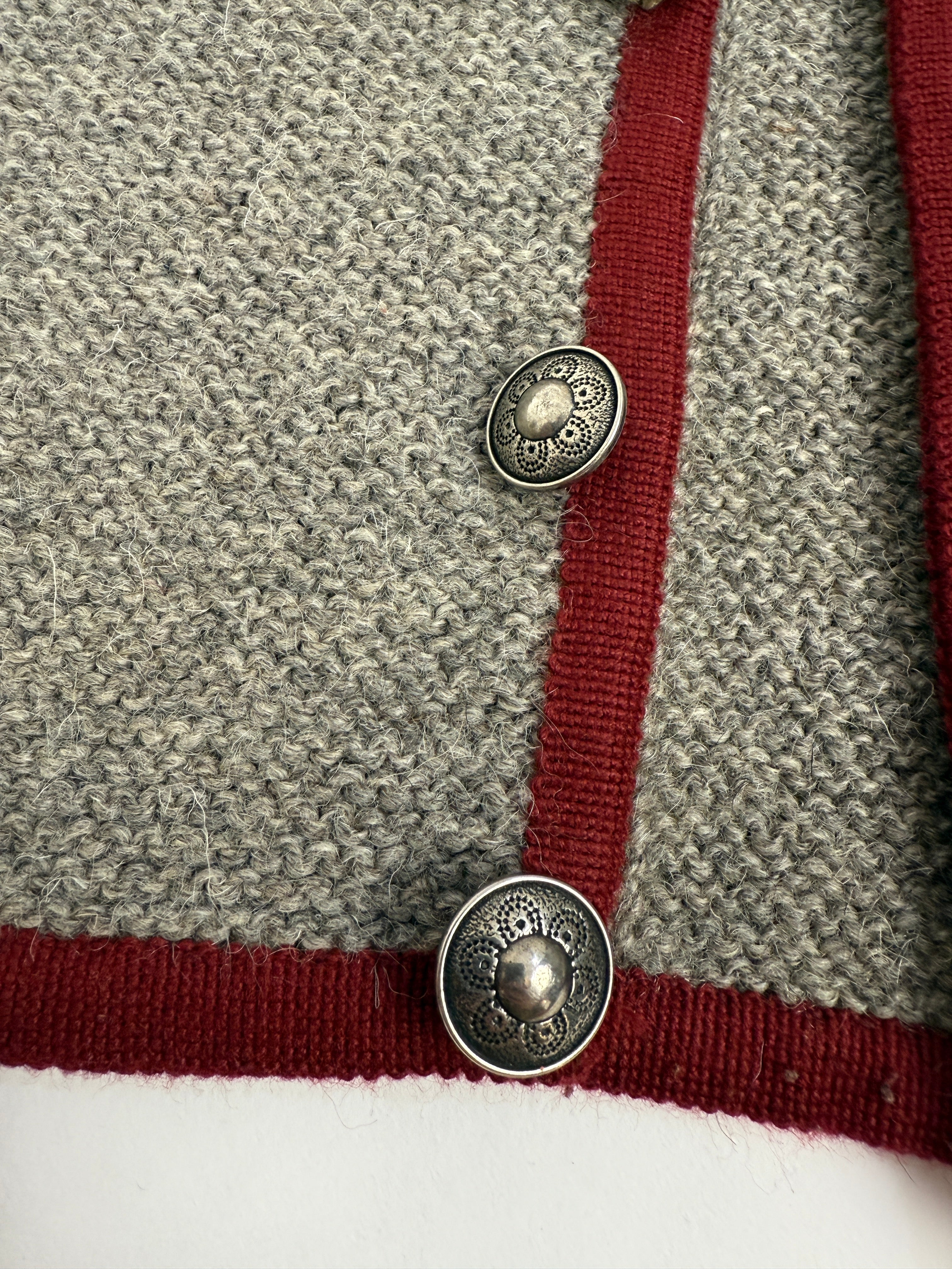 Gilet tirolese vintage in pura lana