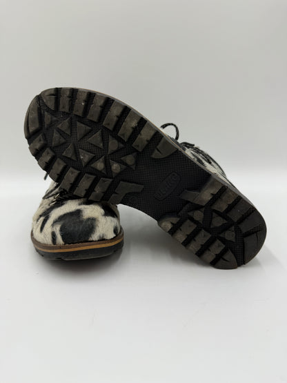 Scarponcinio in cavallino maculato interno in shearling - Numero 37