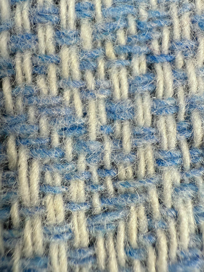 Minigonna A-line in tweed celeste anni ’60