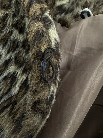 Cappotto leopardato in eco pelliccia anni ’70