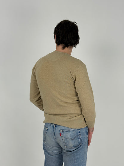Maglia henley in cashmere – Knit Giapponese