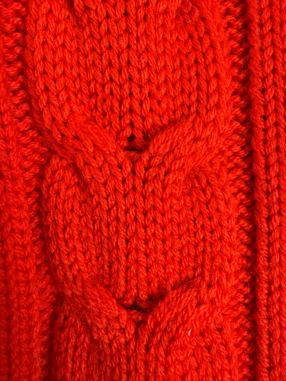 Cardigan in pura lana anni '70