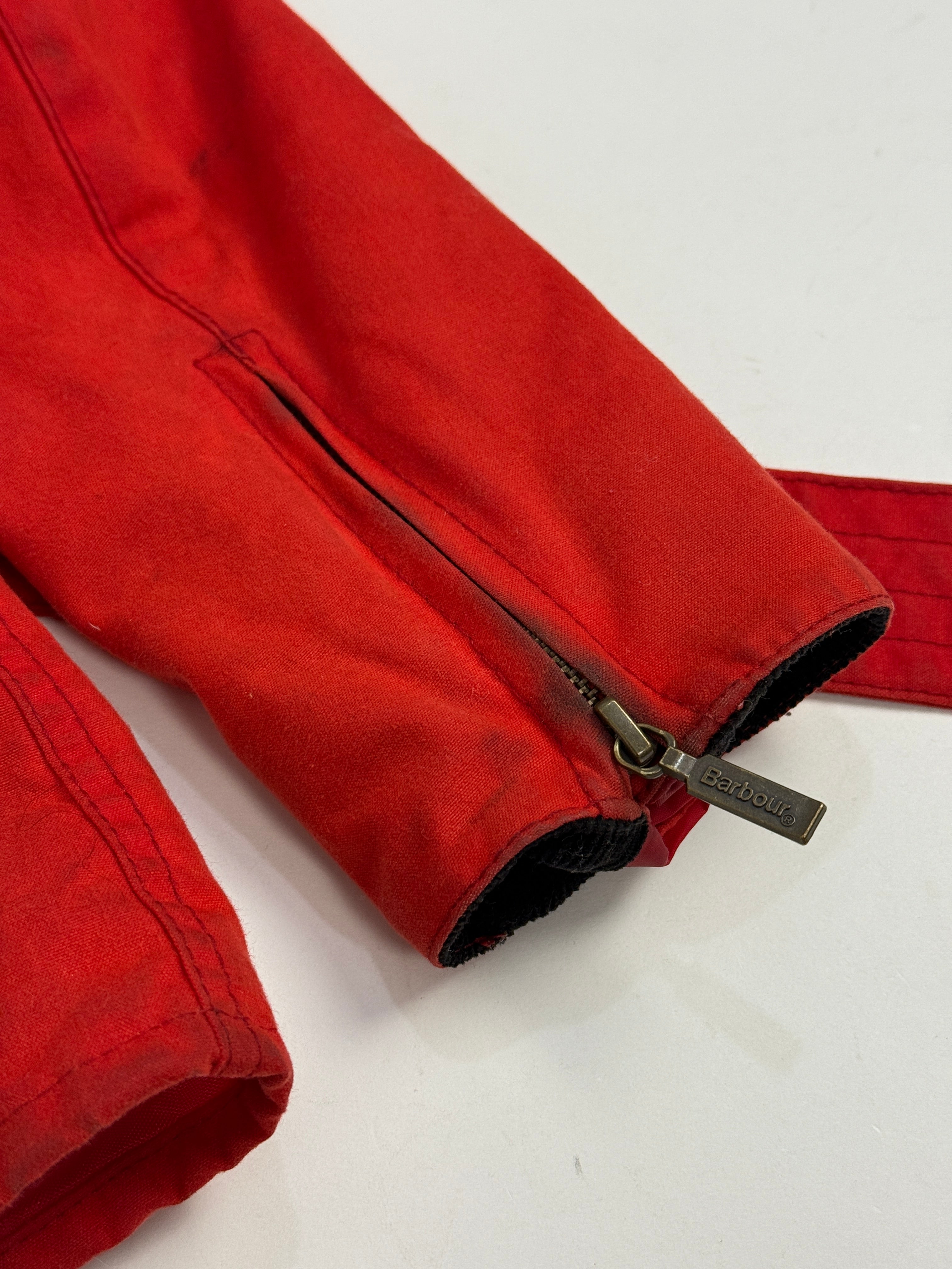 Giacca Barbour International Vintage Rossa UK10 – Wax Jacket Moto