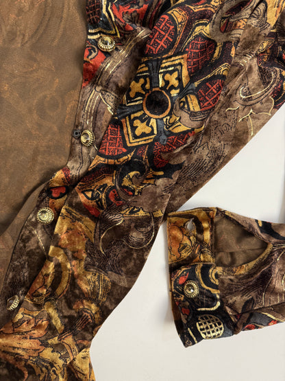 Camicia velluto barocco anni '90