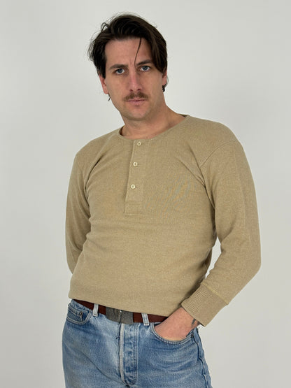 Maglia henley in cashmere – Knit Giapponese