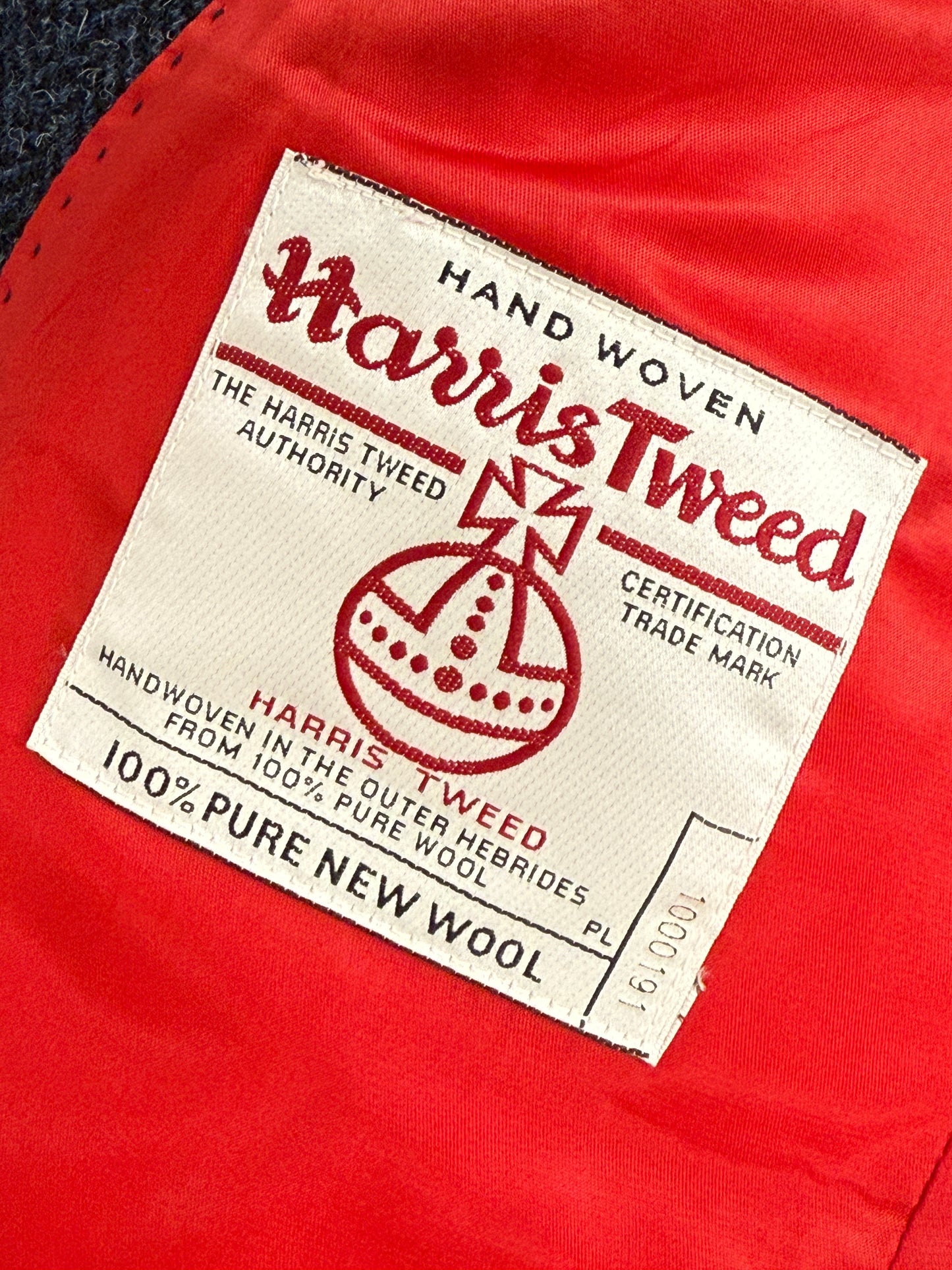 Blazer Harris Tweed in pura lana – Hand Woven Scotland