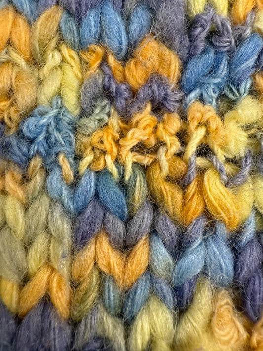 Gilet in lana mélange - fatto a mano