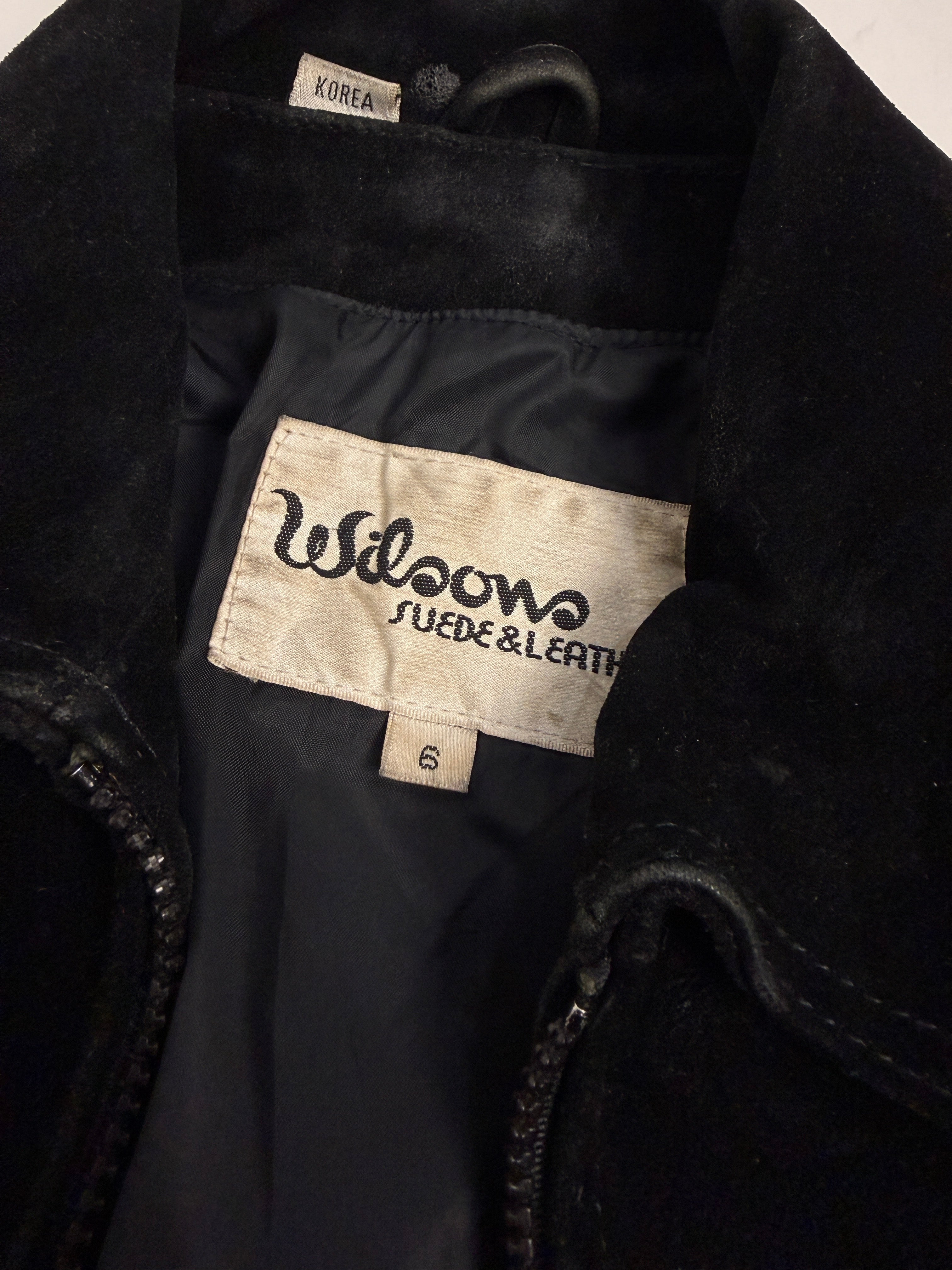 Giacca crop in camoscio con frange anni '80 - Fangovintage
