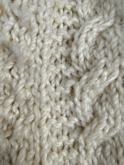 Cardigan vintage in lana intrecciata