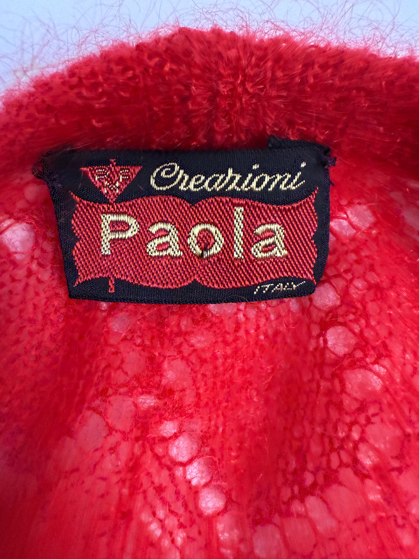 Cardigan in caldo Mohair anni ’70