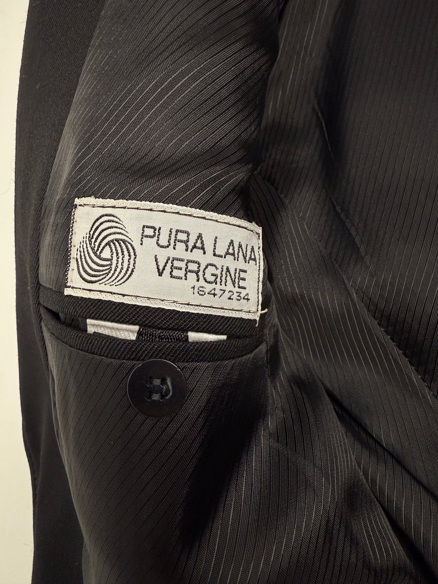 Giacca sartoriale in pura lana vergine anni ’70