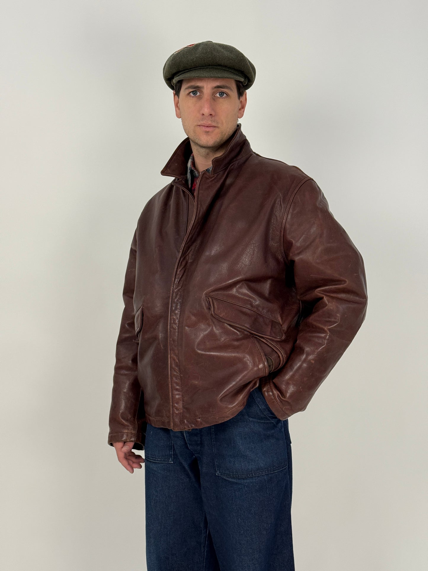 Giubbotto in pelle Harry & Moore anni ’70