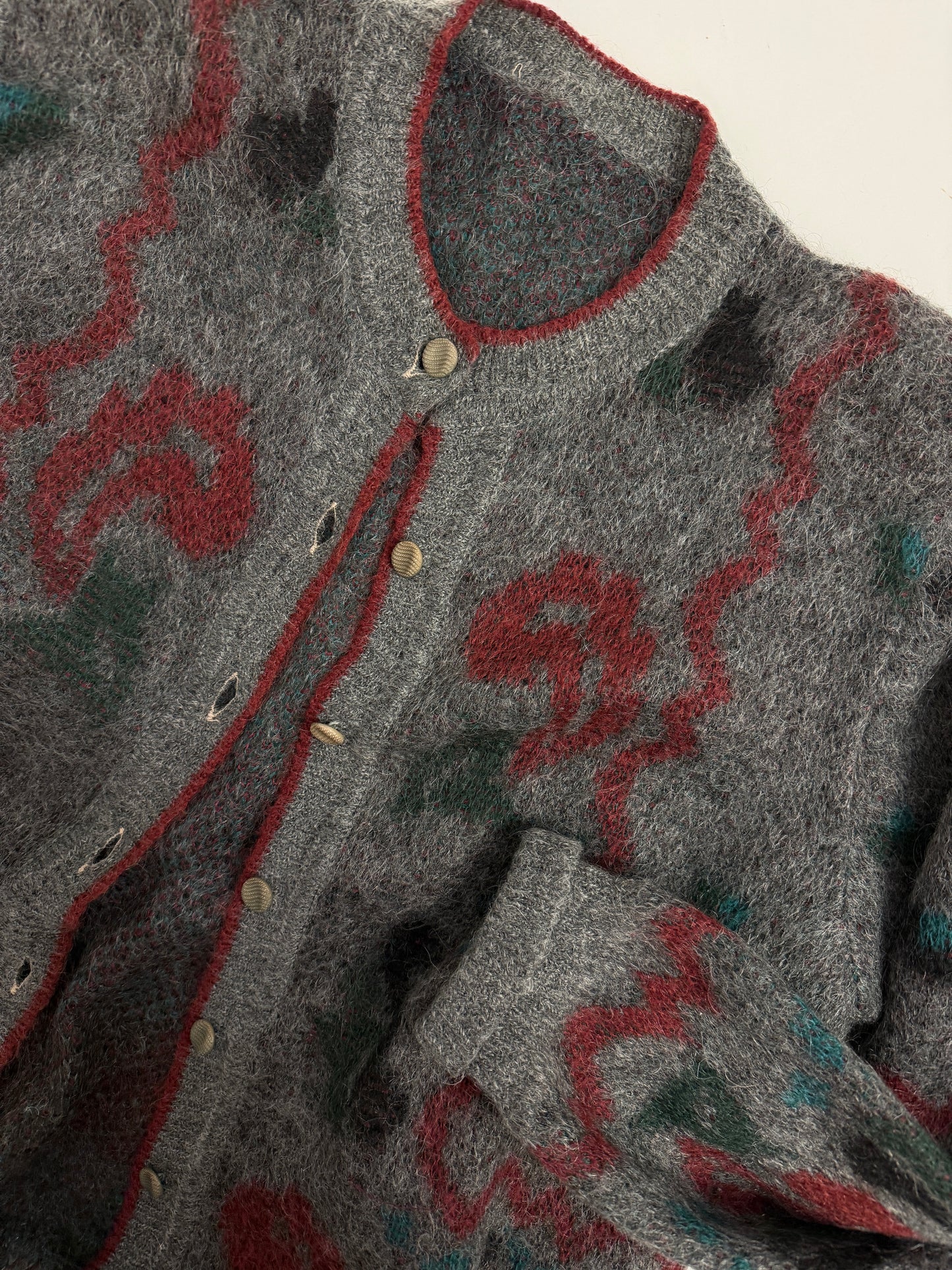 Cardigan in mohair anni '70