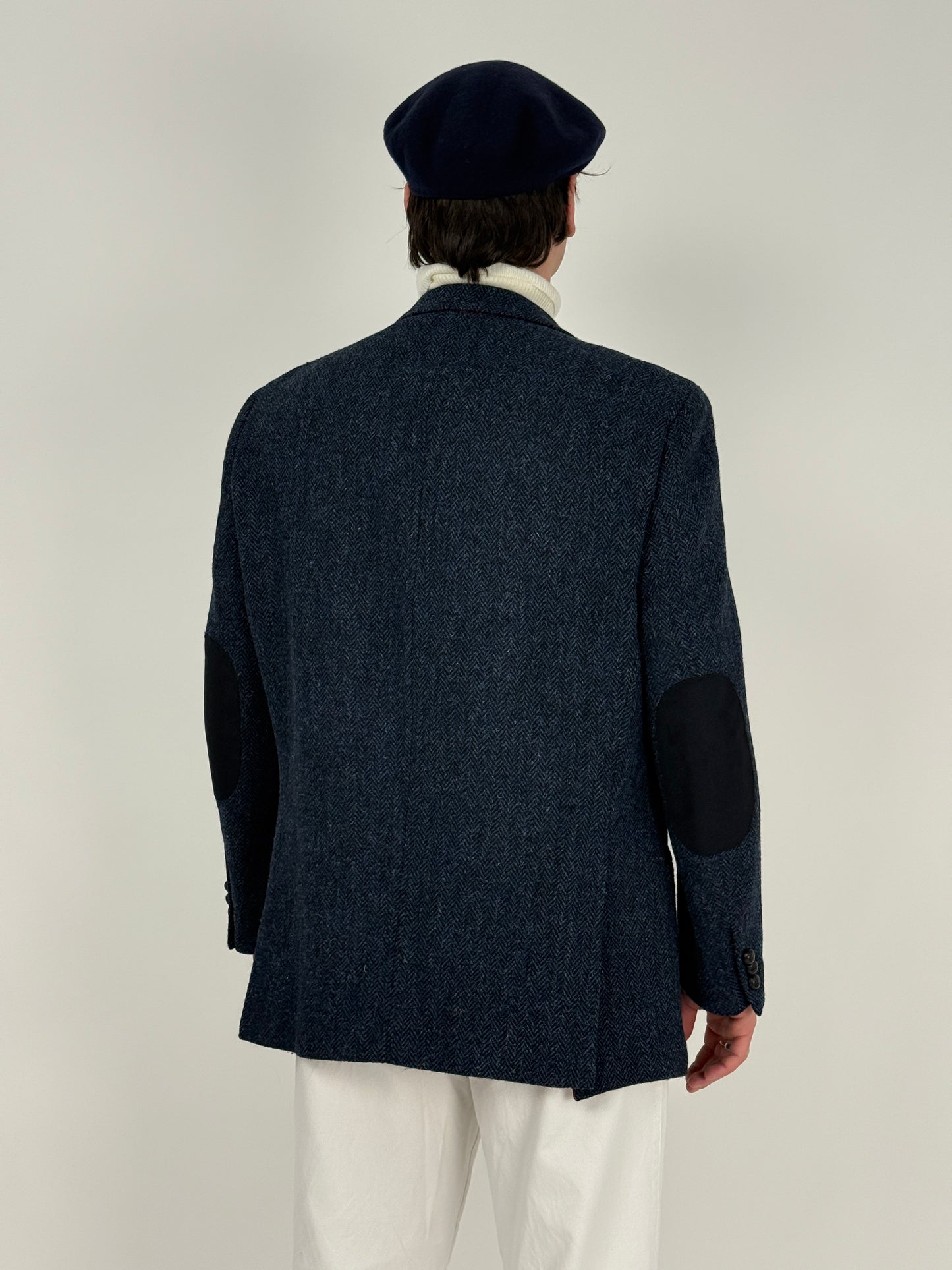 Blazer Harris Tweed in pura lana – Hand Woven Scotland