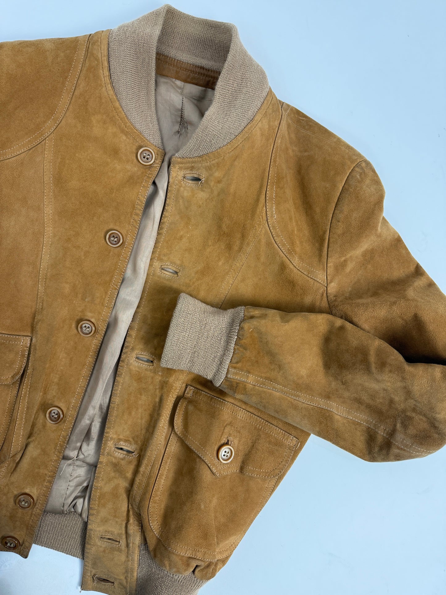 Giacca vintage scamosciata