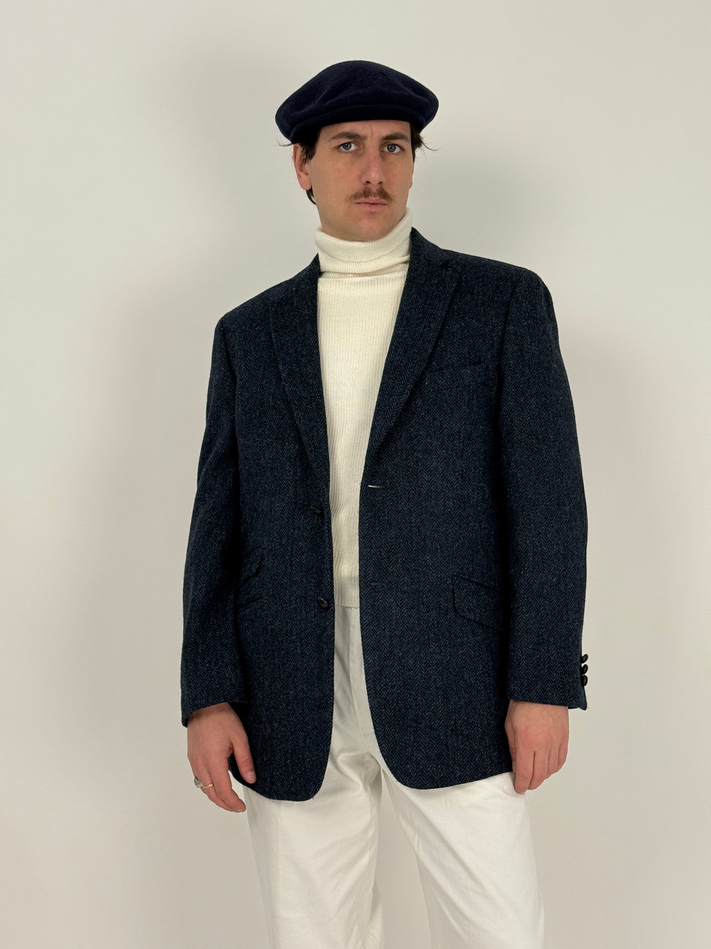 Blazer Harris Tweed in pura lana – Hand Woven Scotland