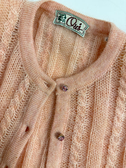 Cardigan anni '80 in mohair