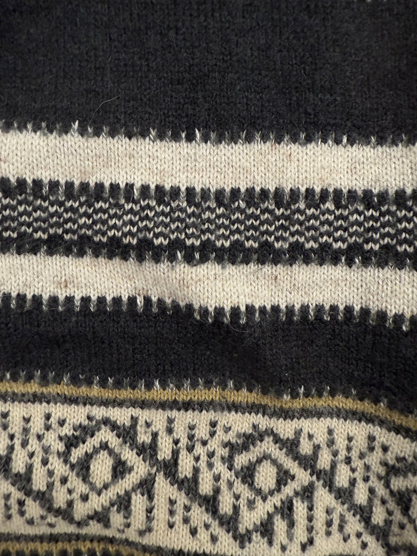 Maglione anni '80 in lana fantasia Norvegese