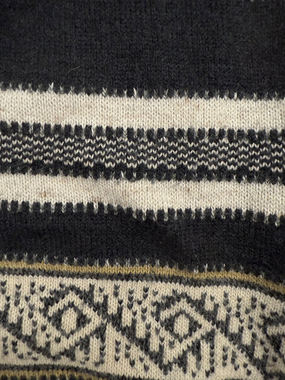 Maglione anni '80 in lana fantasia Norvegese