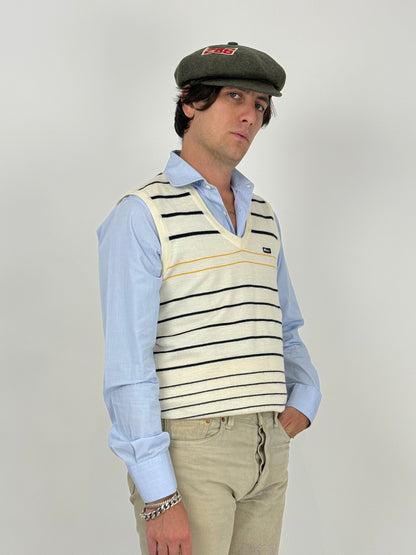gilet-in-maglia-vintage-a-righe