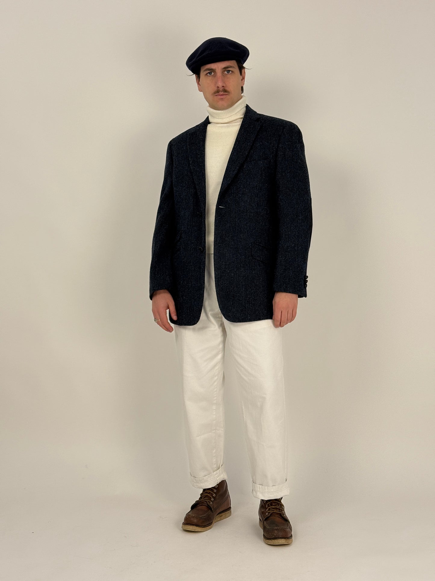 Blazer Harris Tweed in pura lana – Hand Woven Scotland