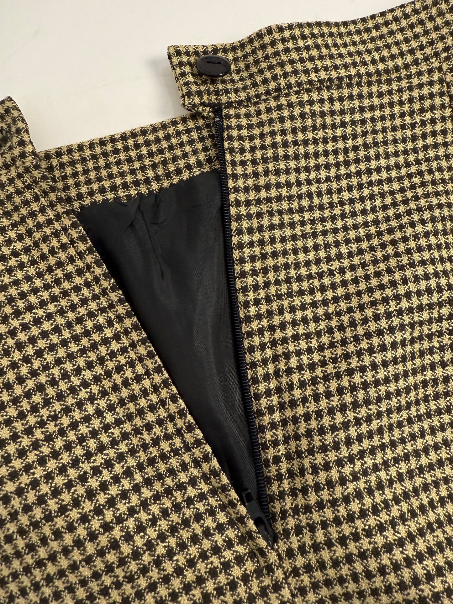 Gonna tubino in pied de poule