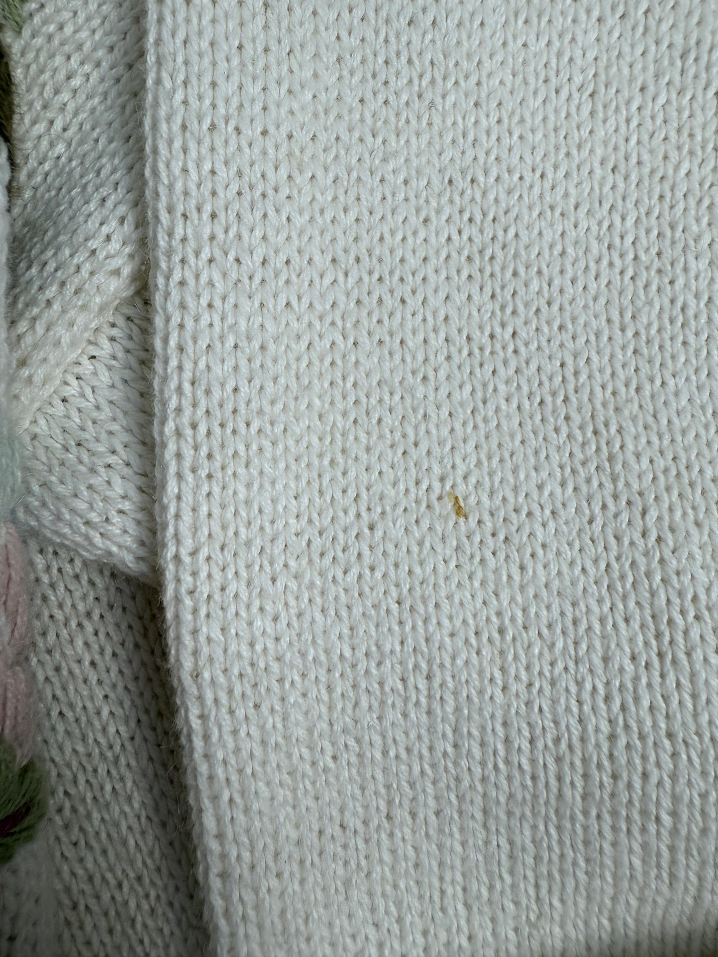 Cardigan con ricami floreali