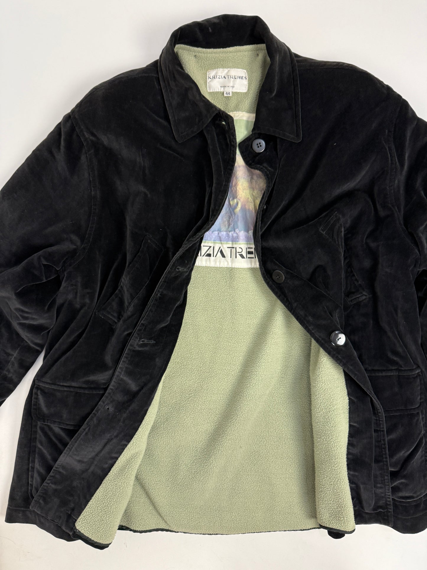 Cappotto Krizia anni '80 in velluto