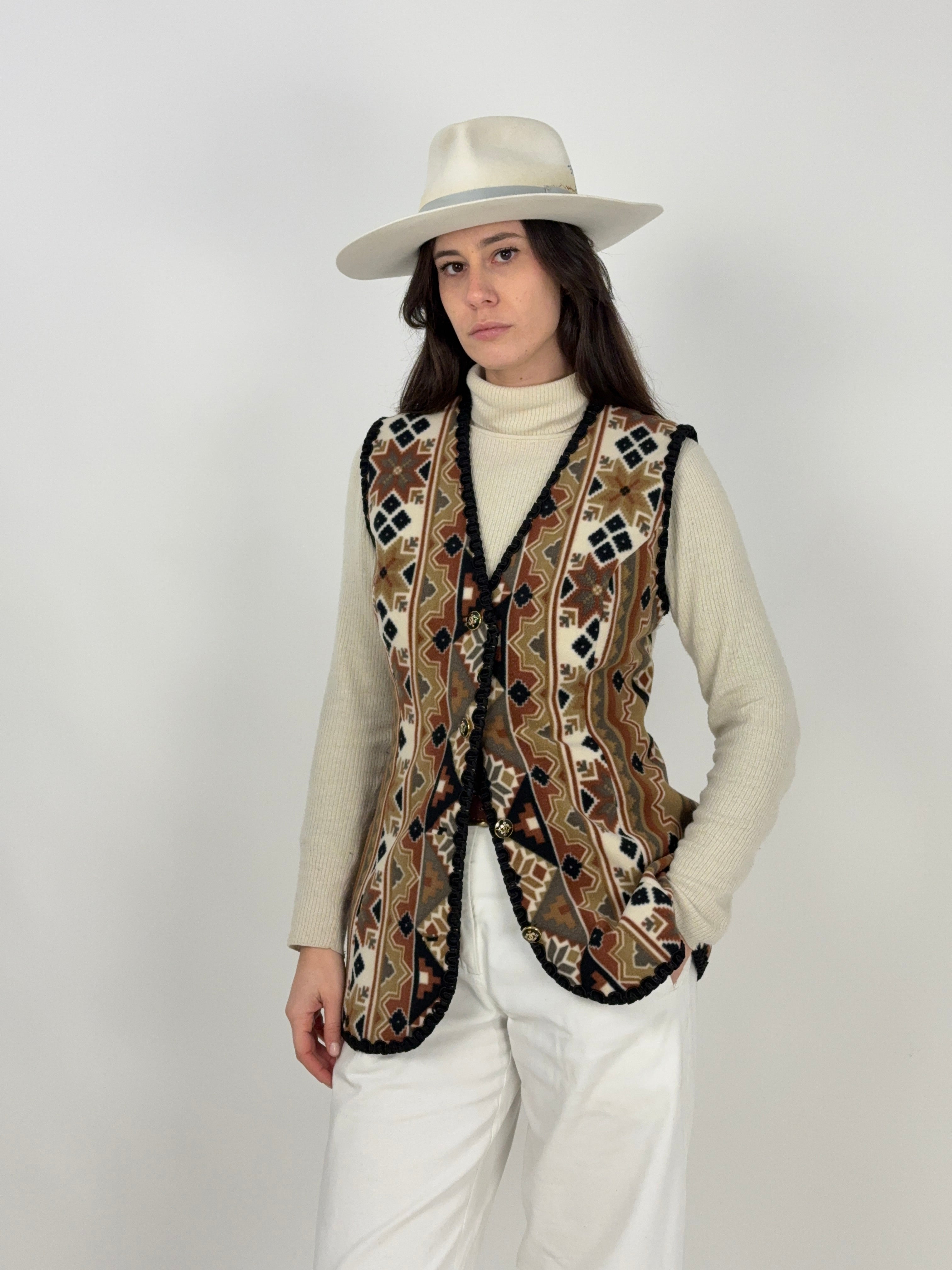 Gilet handmade fantasia boho