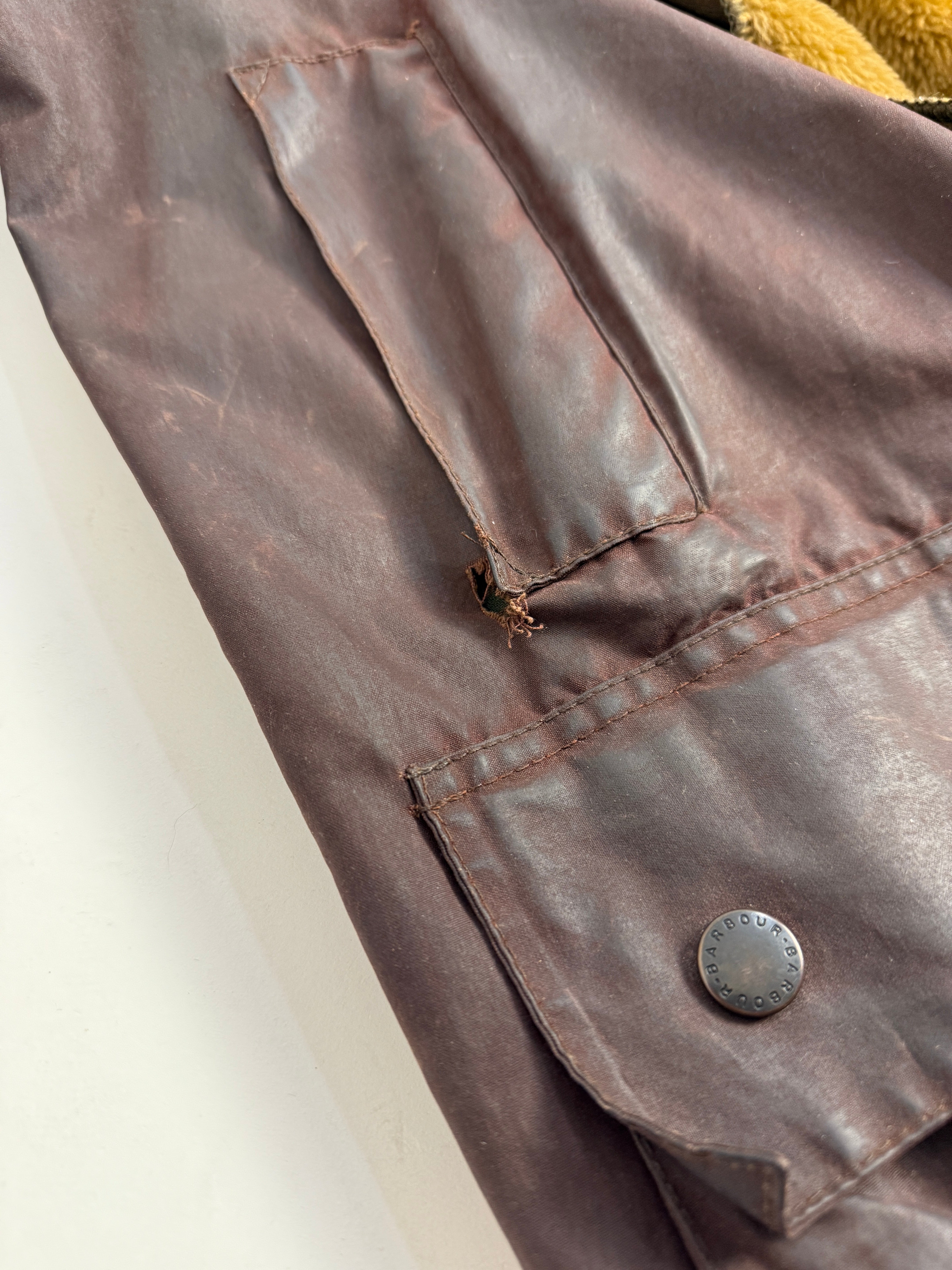 Barbour Beaufort anni '90 con pelliccia interna - C40/102 CM