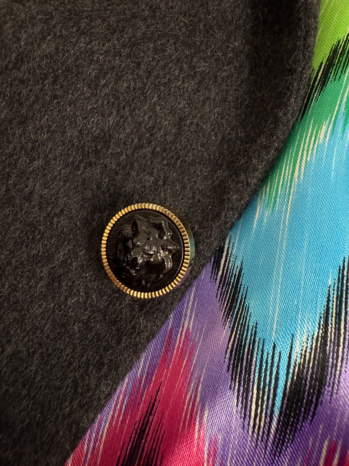 Blazer Versus Gianni Versace anni '90 - fodera multicolor