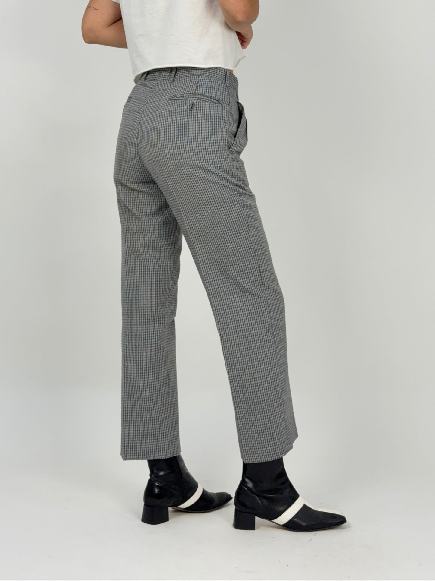 Pantaloni a quadretti anni '70