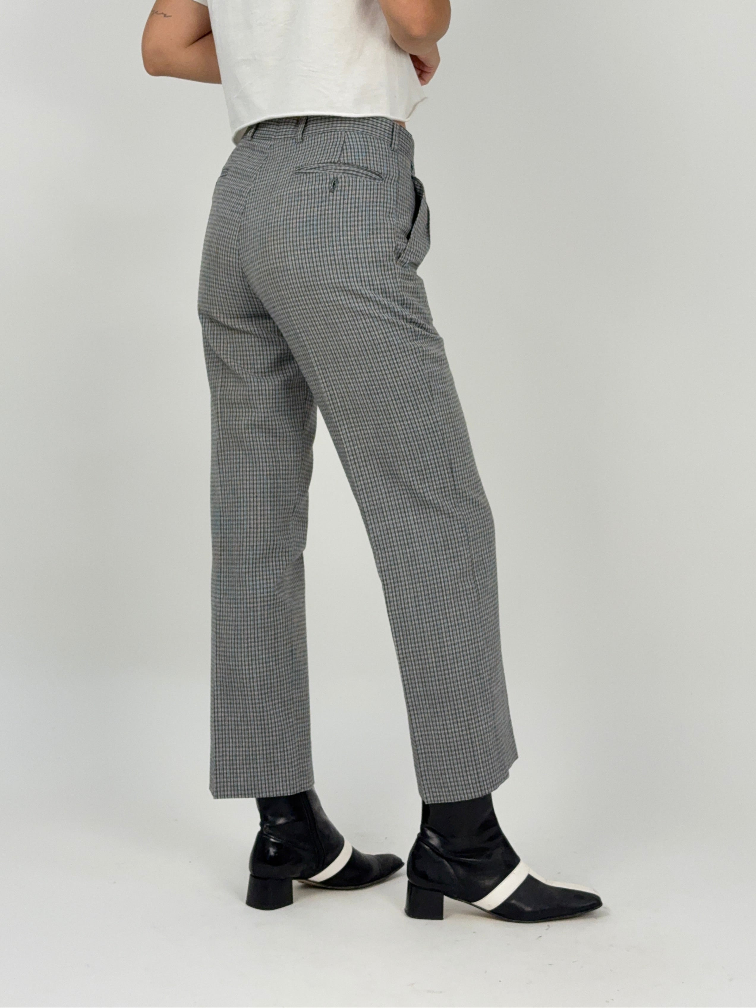 Pantaloni a quadretti anni '70
