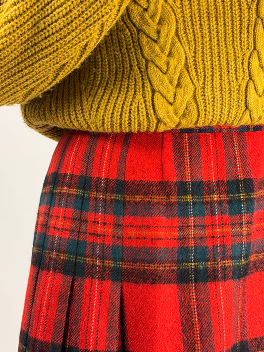 Kilt Scozzese anni '70 in lana mohair