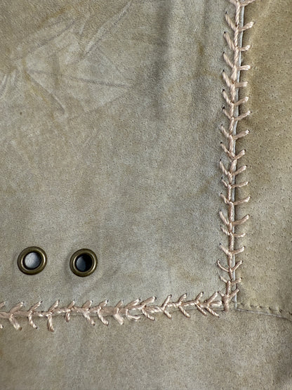 Giacca in camoscio beige anni ’90