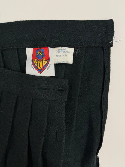 Minigonna plissettata in lana - Made in UK