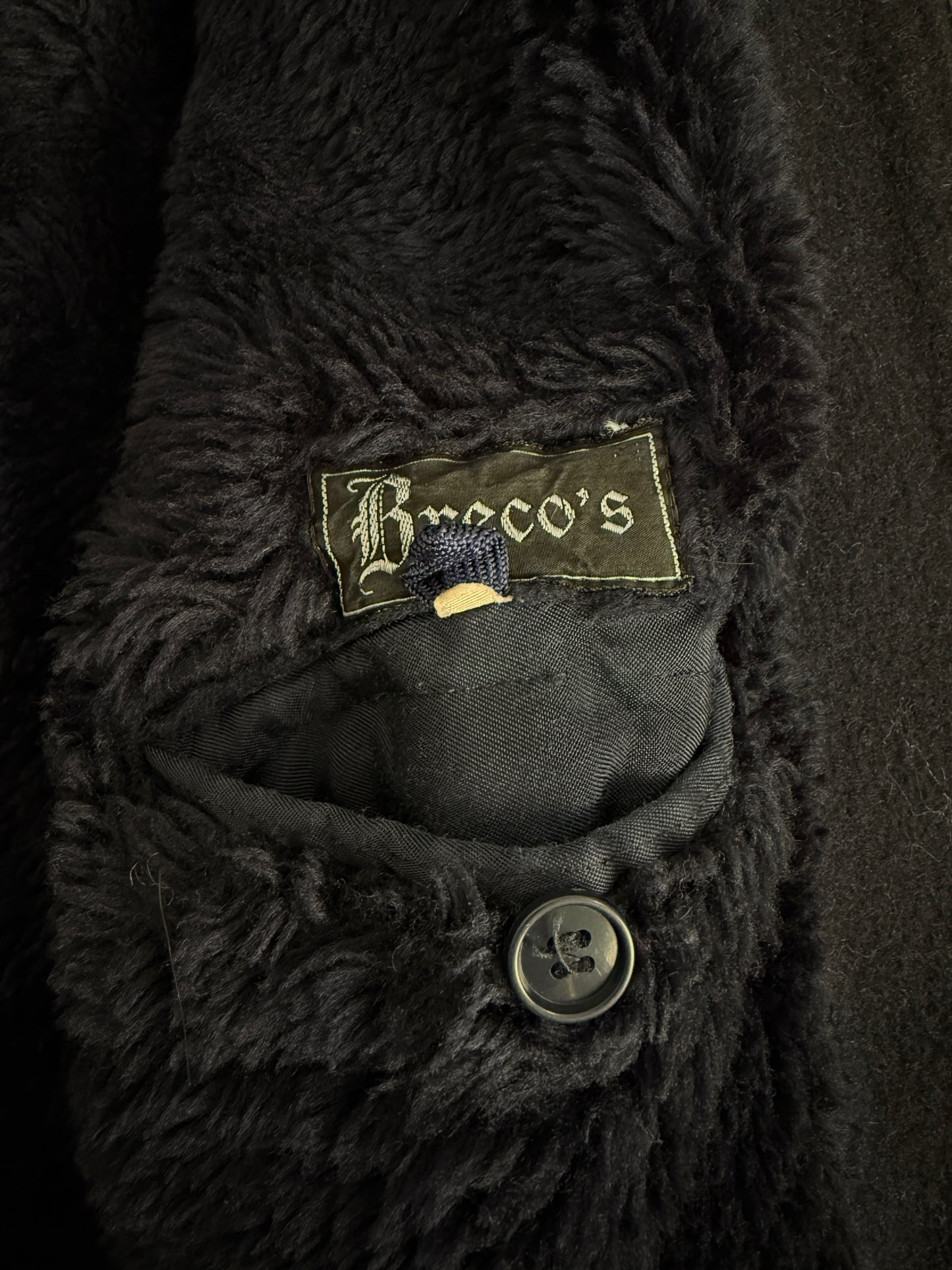 Giacca Breco’s in lana con interno teddy anni '70